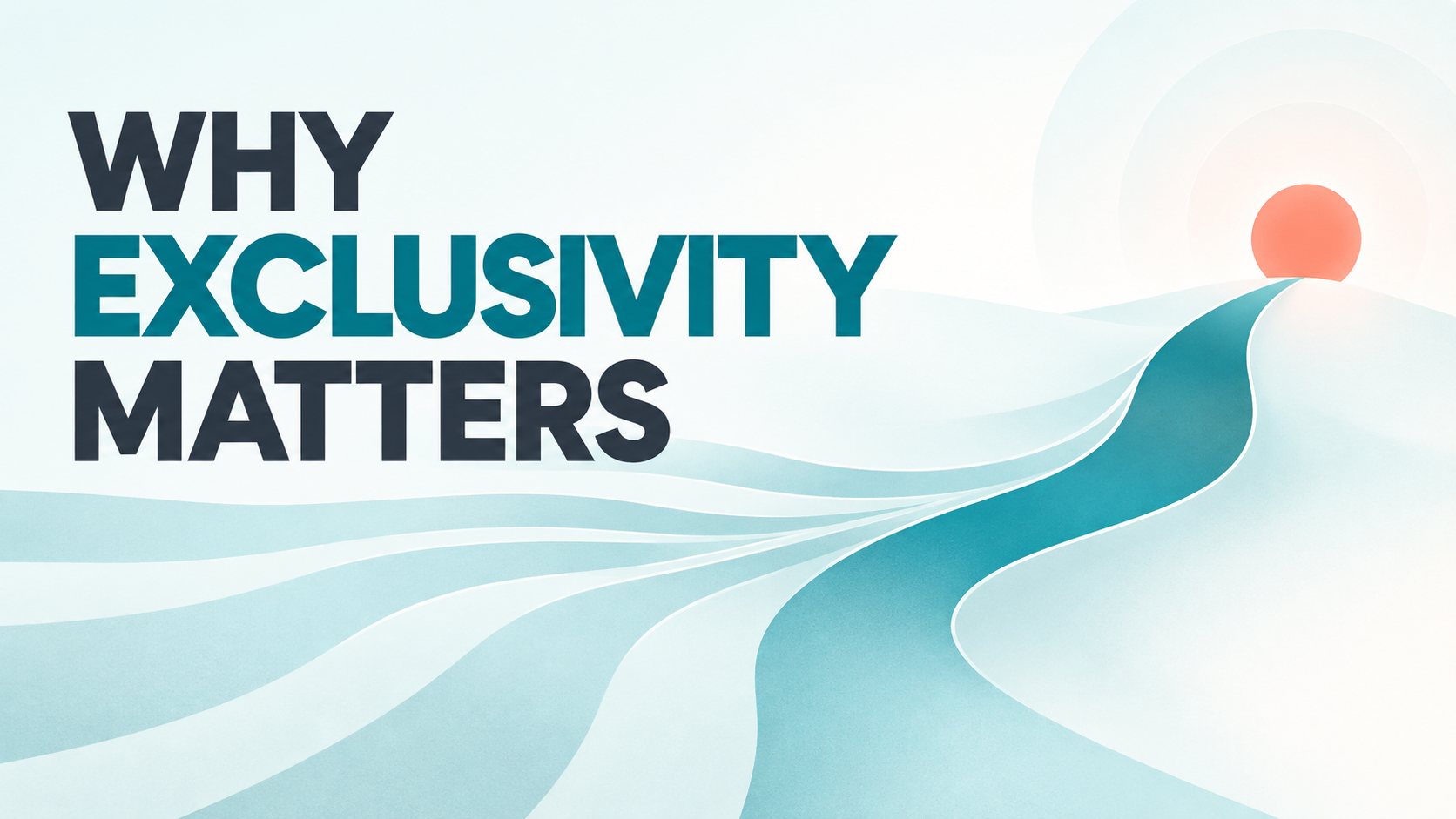 Why exclusivity matters in recruitment graphic showing several paths becoming one focused search