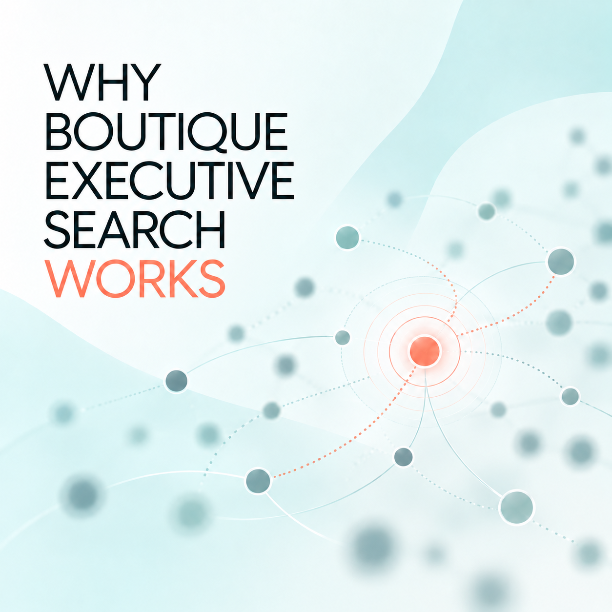 Why boutique executive search works graphic by Lead Search Group