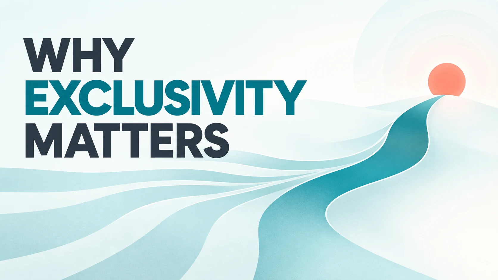 Why exclusivity matters in recruitment graphic showing several paths becoming one focused search